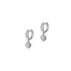 Diamond Earrings in 18K White Gold