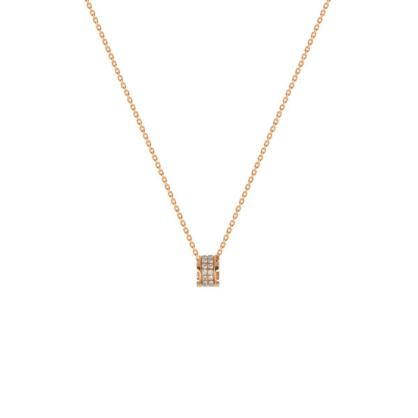 Diamond Necklace in 18K Rose Gold