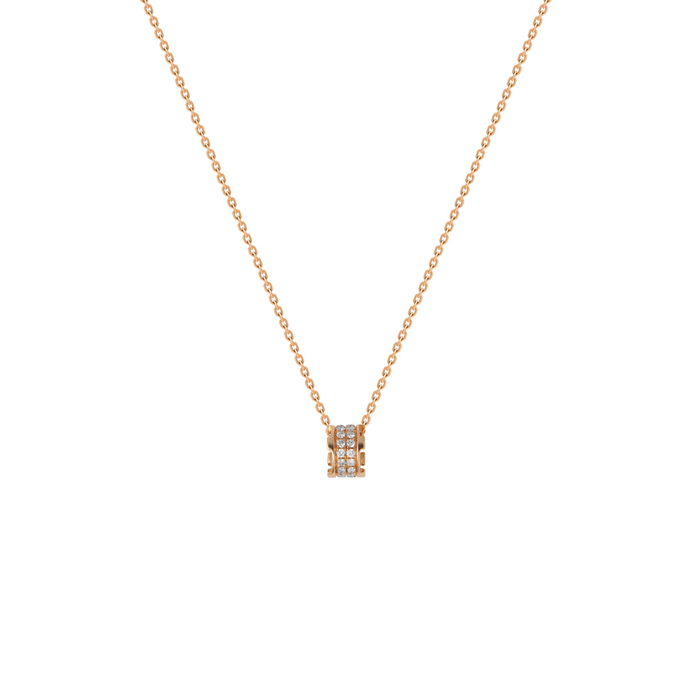 Diamond Necklace in 18K Rose Gold