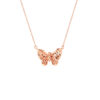 Butterfly Necklace in 18K Rose Gold