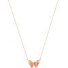 Butterfly Necklace in 18K Rose Gold