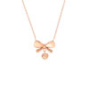 Ribbon Necklace in 18K Rose Gold