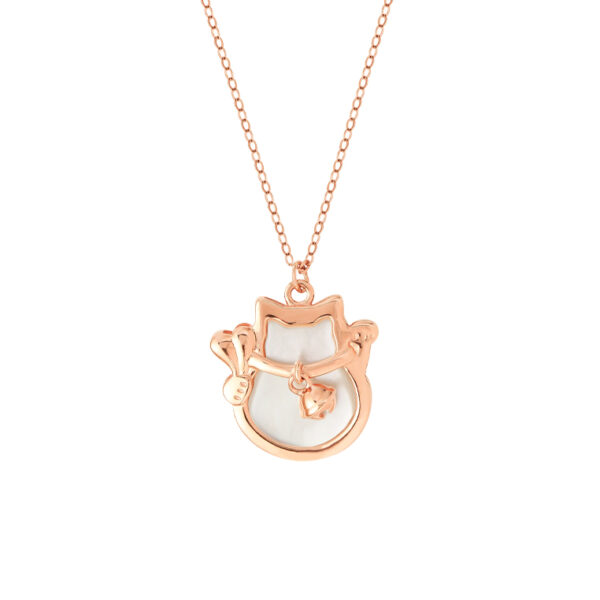Cat Necklace in 18K Rose Gold