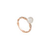 Akoya Pearl Ring in 18K Rose Gold