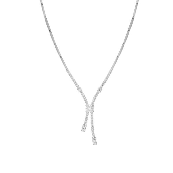 Diamond Necklace in 18K White Gold