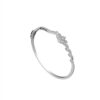 Diamond Bangle in 18K White Gold