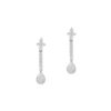 Diamond Earrings in 18K White Gold