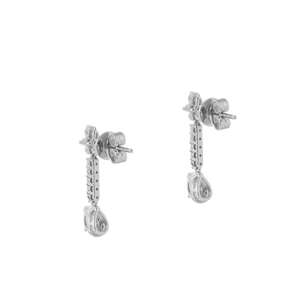 Diamond Earrings in 18K White Gold
