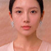 Diamond Earrings in 18K White Gold